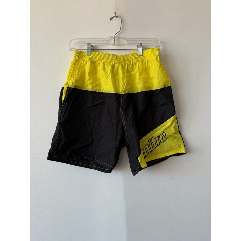 Vintage Mitre Shorts Large Nylon Made USA 90s Soccer Running Athletic‎ Retro